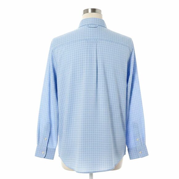 VTG 90s Y2K Tommy Hilfiger Blue Button-Down Windowpane Grid Shirt Sz M - Picture 5 of 14